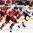 HELSINKI, FINLAND - DECEMBER 29: Canada's Matt Barzal #13 stickhandles the puck with Switzerland's Marco Forrer #9 chasing during preliminary round action at the 2016 IIHF World Junior Championship. (Photo by Matt Zambonin/HHOF-IIHF Images)

